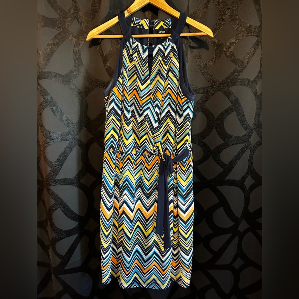Apartment 9 multi-color wrap front dress
